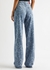 Floral-print straight-leg jeans - Alessandra Rich