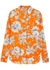 Lillia floral-print satin shirt - Erdem