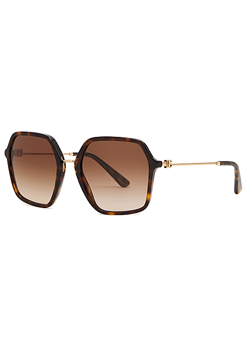 Dolce & Gabbana Oversized hexagon-frame sunglasses - Harvey Nichols