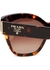 Oversized round-frame sunglasses - Prada