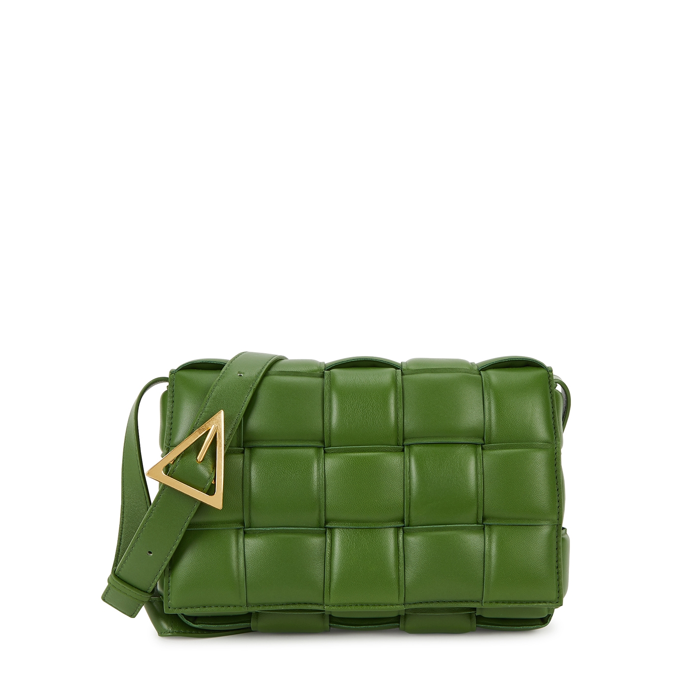 Bottega Veneta Padded Cassette Leather Cross-body Bag In Olive | ModeSens