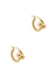 Intreccio 18kt gold-plated hoop earrings - Bottega Veneta