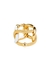 Intreccio 18kt gold-plated ring - Bottega Veneta