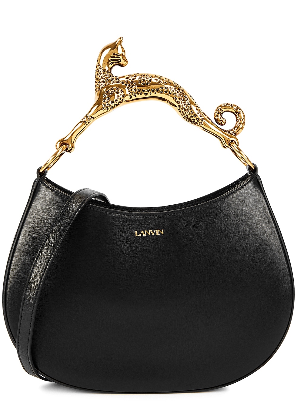 Lanvin Hobo Cat large leather top handle bag - Harvey Nichols