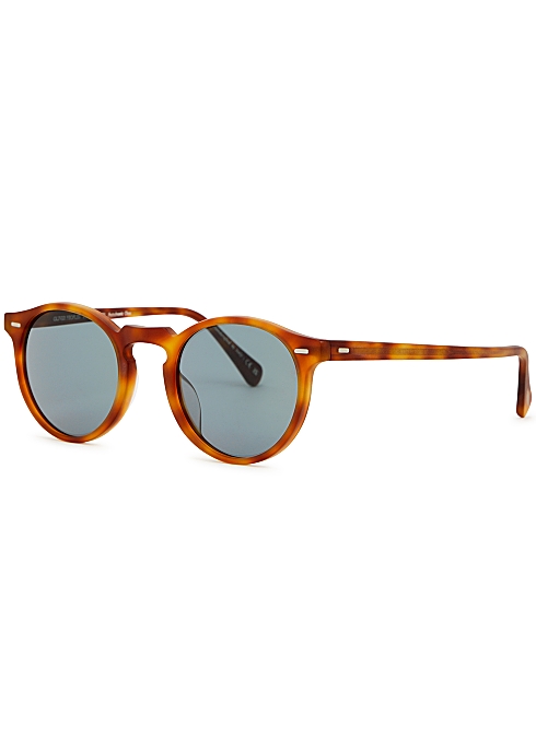 Oliver Peoples Gregory Peck round-frame sunglasses - Harvey Nichols