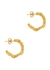 The Lunar Rocks 24kt gold-plated hoop earrings - Alighieri