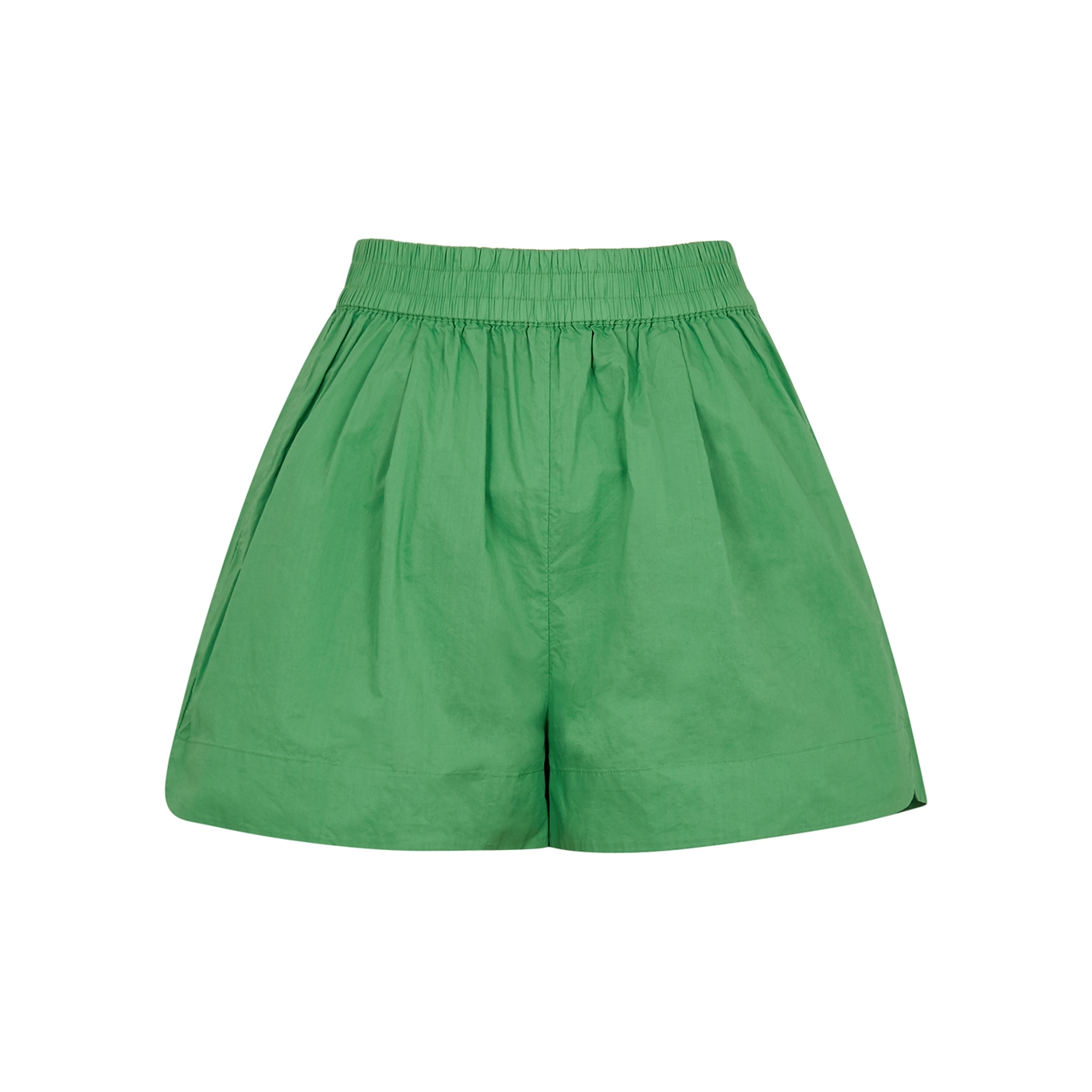 Lmnd Lemonade Chiara Cotton-poplin Shorts, Shorts, Green