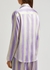Chloe striped stretch-silk pyjama shirt - Jessica Russell Flint