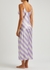 Chloe striped stretch-silk nightdress - Jessica Russell Flint