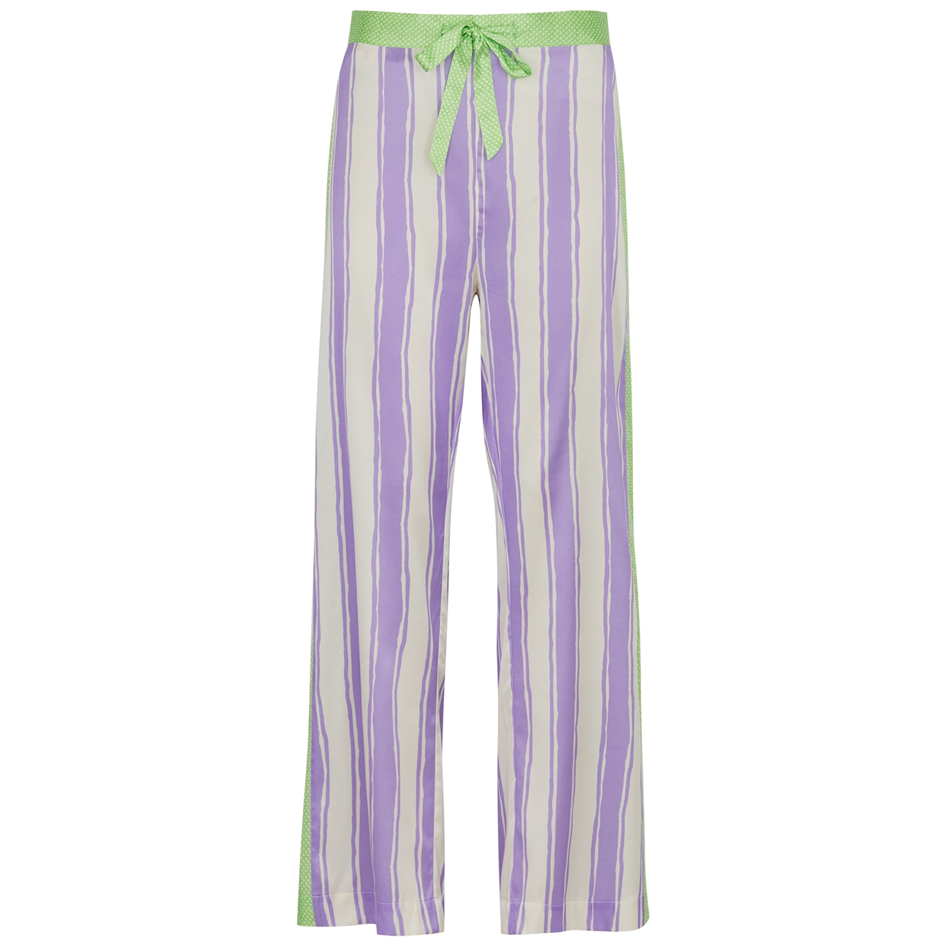 Jessica Russell Flint Chloe Printed Stretch-silk Pyjama Trousers