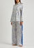 De Fleurs stretch-silk pyjama trousers - Jessica Russell Flint