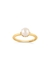 Large gem drop freshwater pearl stacking ring - Dinny Hall