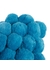 Cluster pom pom cushion cover 55x55cm blue - AMARA - ULTRA