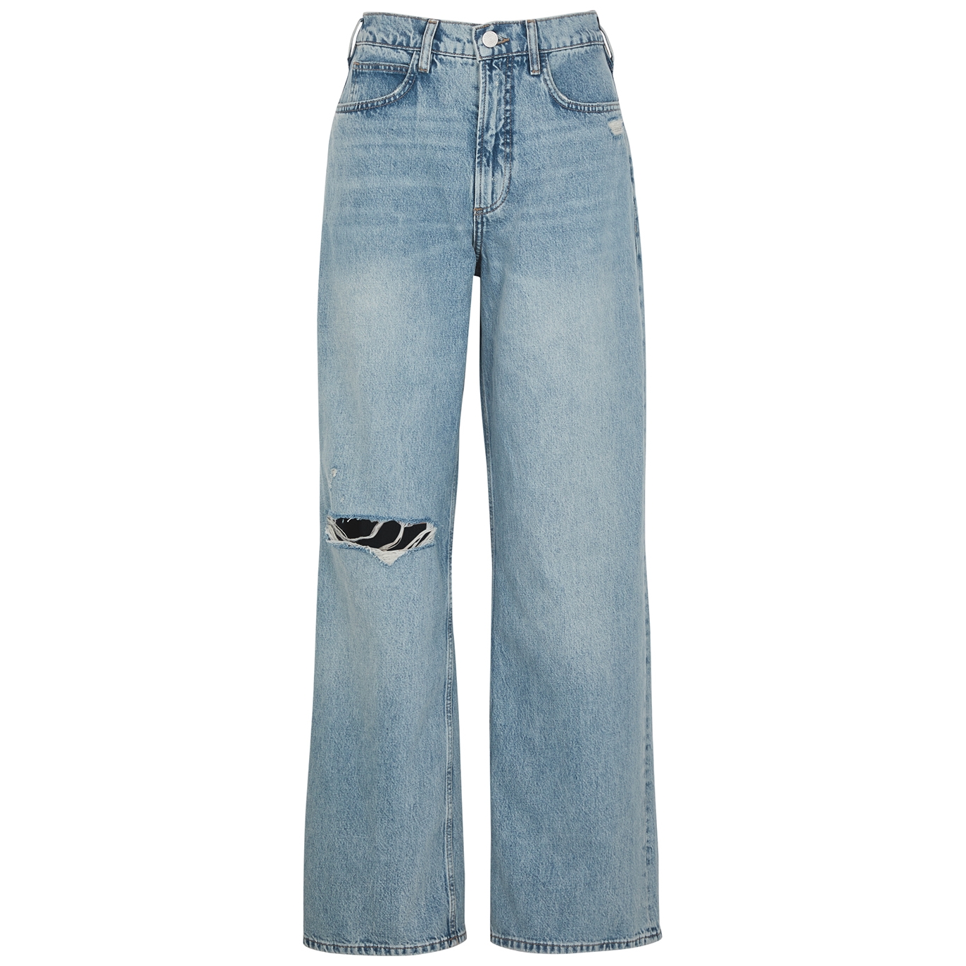 Frame Le High 'N' Tight Wide-leg Jeans - Blue - W24