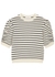 Striped ruched cashmere jumper - Frame