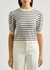 Striped ruched cashmere jumper - Frame