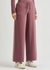 Wide-leg cashmere-blend sweatpants - Johnstons of Elgin
