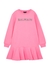 KIDS Glittered logo cotton sweatshirt dress (4-10 years) - Balmain