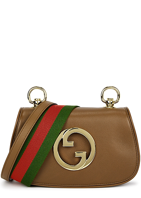 Gucci Blondie mini leather saddle bag - Harvey Nichols