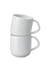 Porcelain classic white set of 2 large mugs - Denby