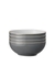 Elements fossil grey set of 4 cereal bowls - Denby