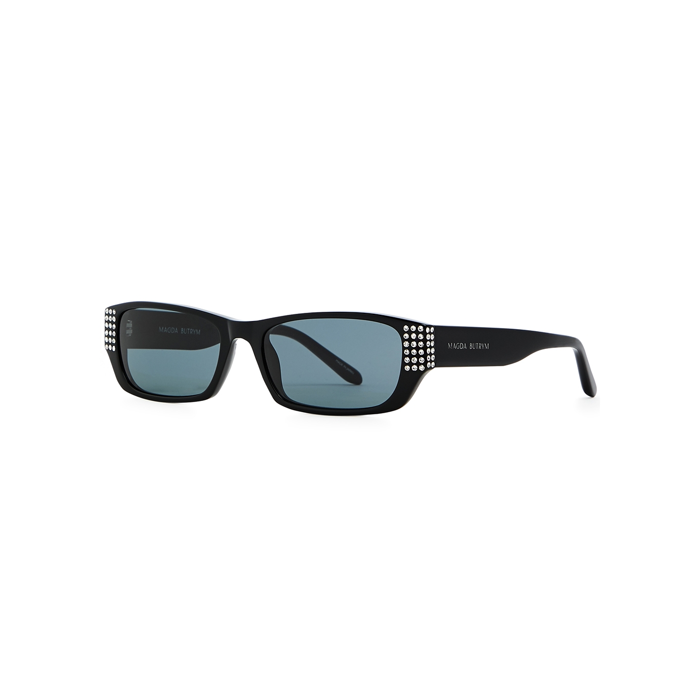 Linda Farrow Luxe X Magda Butrym Embellished Rectangle-frame Sunglasses