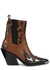 Santiag 90 leather ankle boots - Paco Rabanne