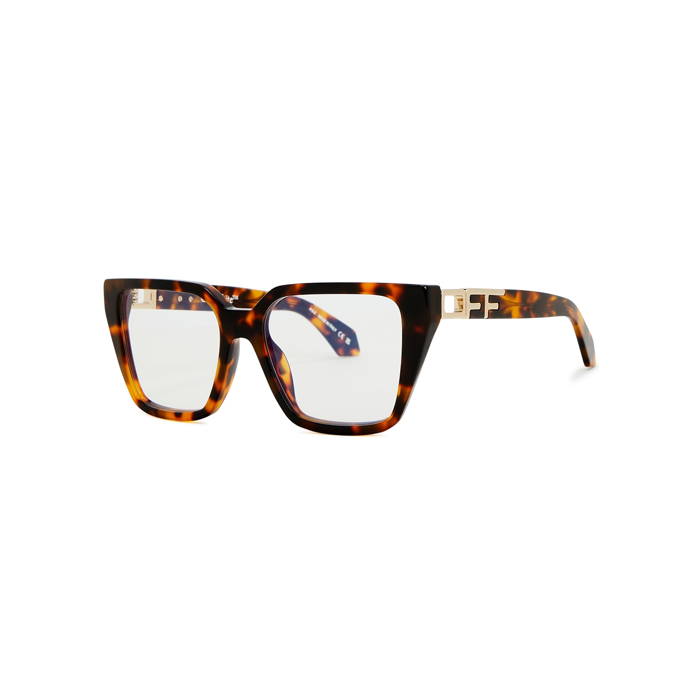 Off-white Optical Style 29 Glasses In Brown