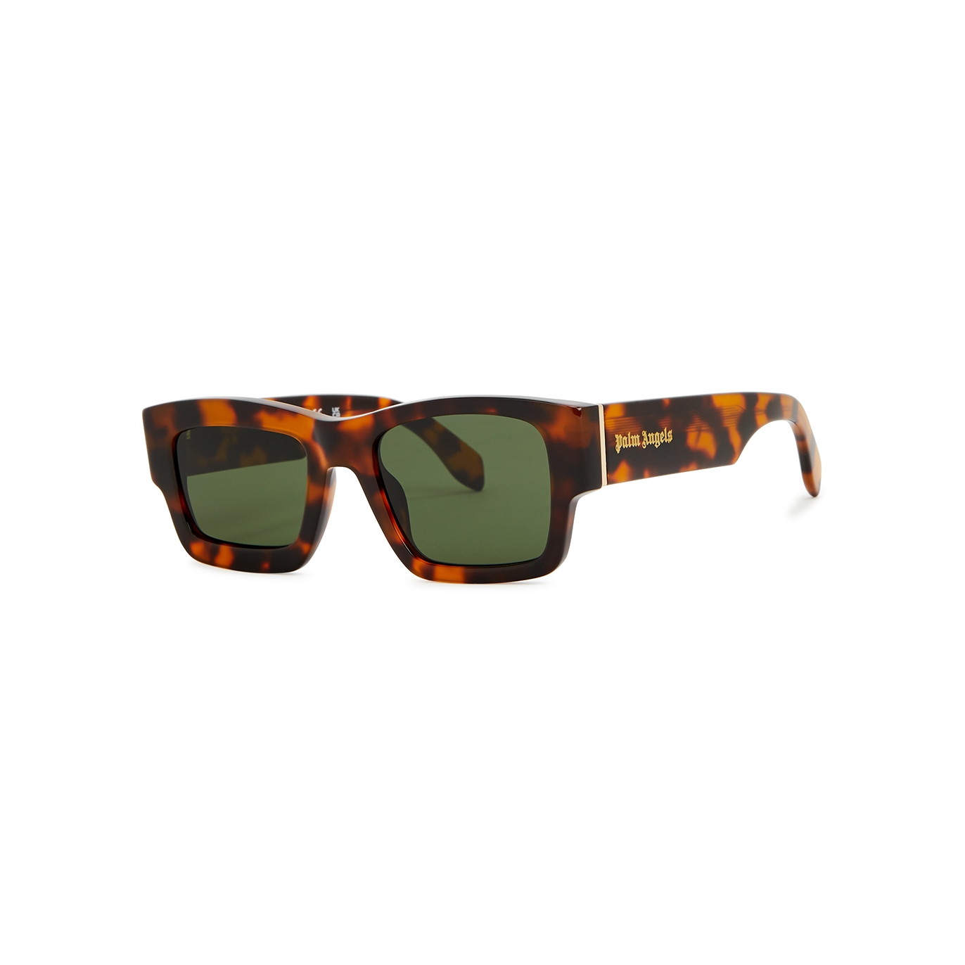 Palm Angels Murray Rectangle-frame Sunglasses In Green