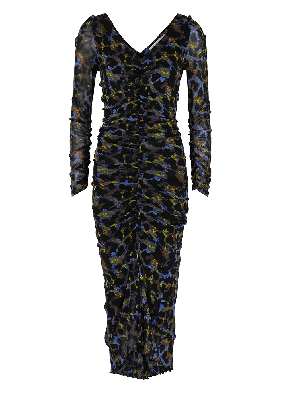 Diane von Furstenberg Gypsy printed ruched tulle dress - Harvey Nichols