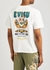 Zip-up Daruma And Fortune Cat cotton T-shirt - Evisu