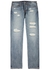 Distressed slim-leg jeans - Evisu
