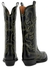 Embroidered leather cowboy boots - Ganni