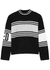 Intarsia and point d'esprit wool jumper - RED Valentino