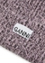 Ribbed wool-blend beanie - Ganni