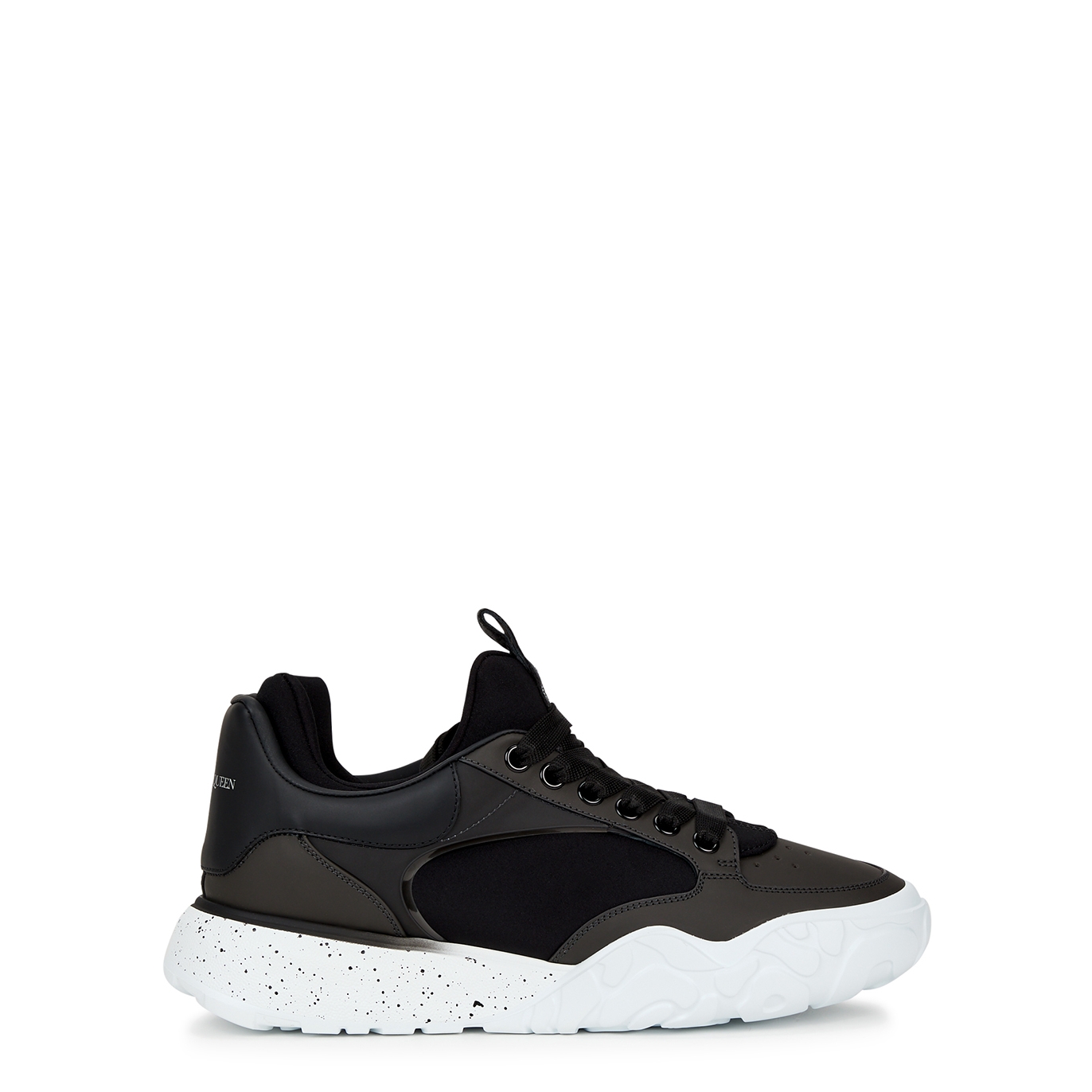 Alexander McQueen Court Panelled Neoprene Sneakers - Black And White - 7