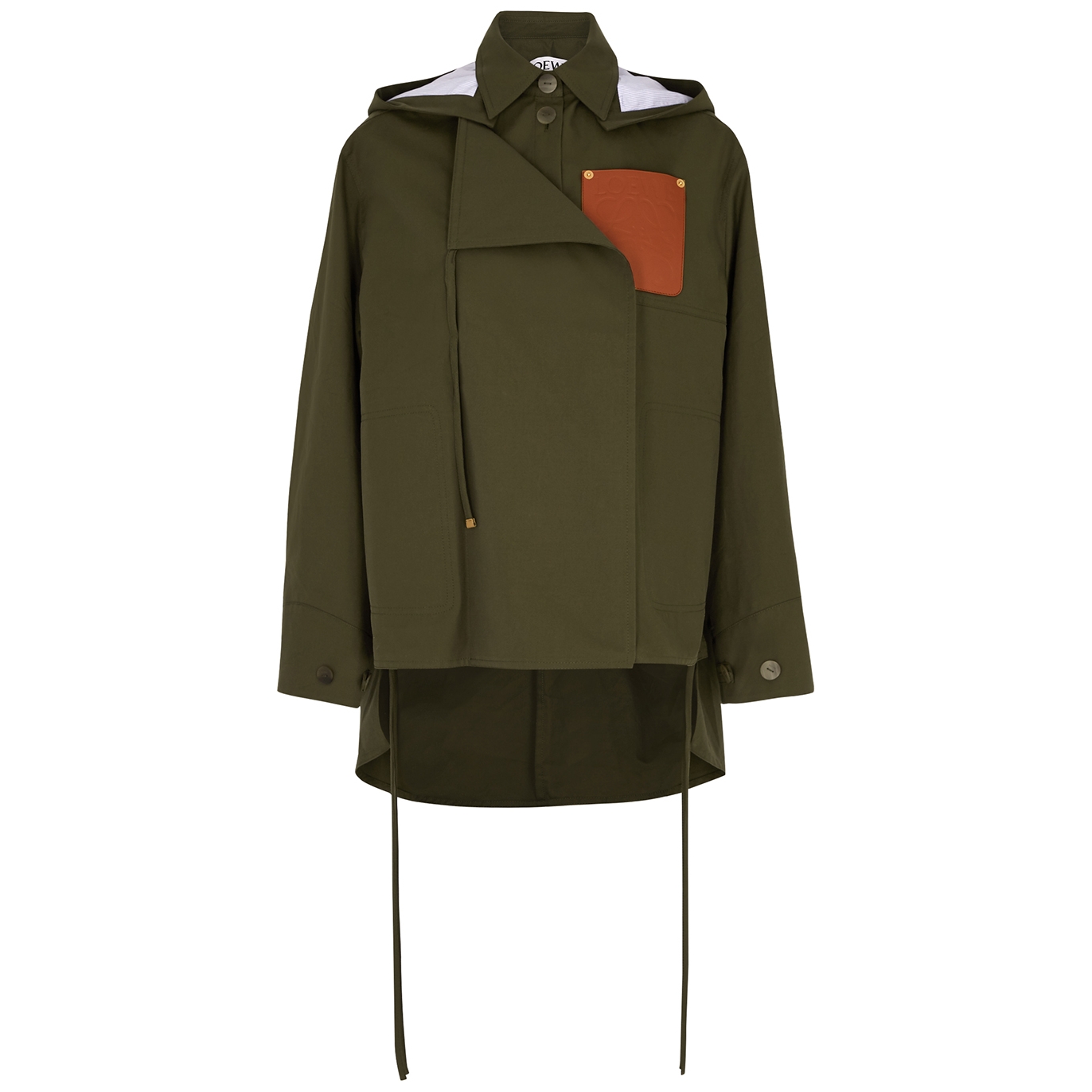 LOEWE MILITARY HOODED COTTON PARKA