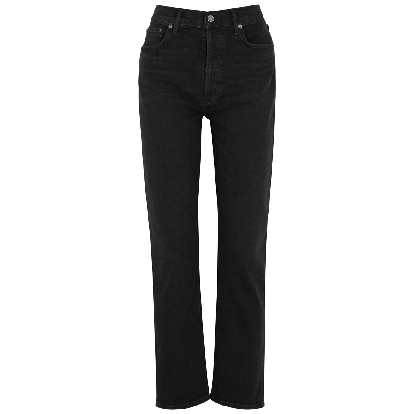 Agolde Riley Straight-leg Jeans - Black - W30