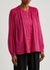 Cotton and silk-blend blouse - forte_forte