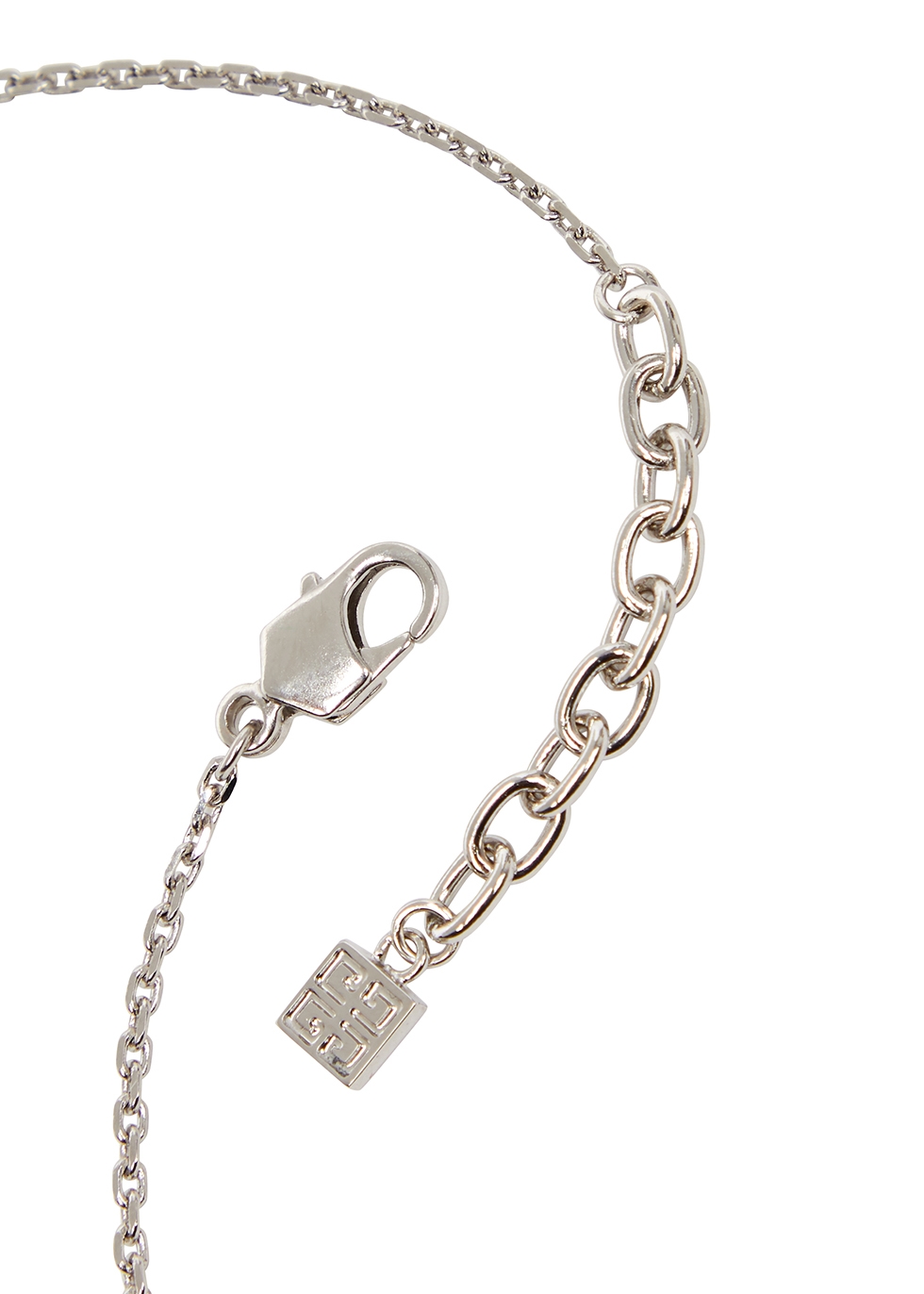 Givenchy G Square silver-tone necklace - Harvey Nichols