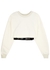 Layered cropped cotton sweatshirt - Alexander McQueen