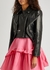 Layered cropped leather jacket - Alexander McQueen