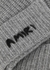 Logo-embroidered ribbed cashmere beanie - Amiri