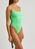 Pamela neon seersucker swimsuit - Hunza G