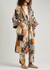 Chambre patchwork-print silk-satin jacket - La Prestic Ouiston