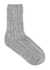 Cable-knit cashmere socks - Johnstons of Elgin