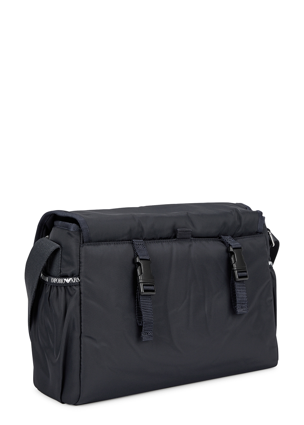 Emporio Armani Black Logo Baby Changing Bag | Junior Couture
