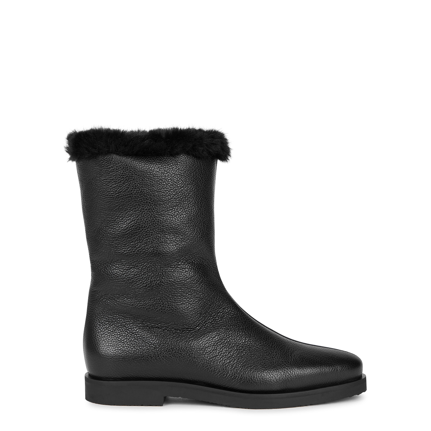 TOTÊME THE OFF-DUTY LEATHER ANKLE BOOTS