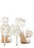 100 flower-embellished satin sandals - Magda Butrym