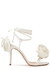 100 flower-embellished satin sandals - Magda Butrym